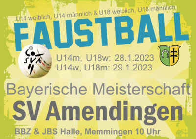 Faustball: Bayerische Meisterschaft am Wochenende
